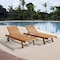 Alaterre Furniture Caspian Eucalyptus Wood Outdoor Lounge Chair, Set of 2 ANCP022EBO - alternate 4